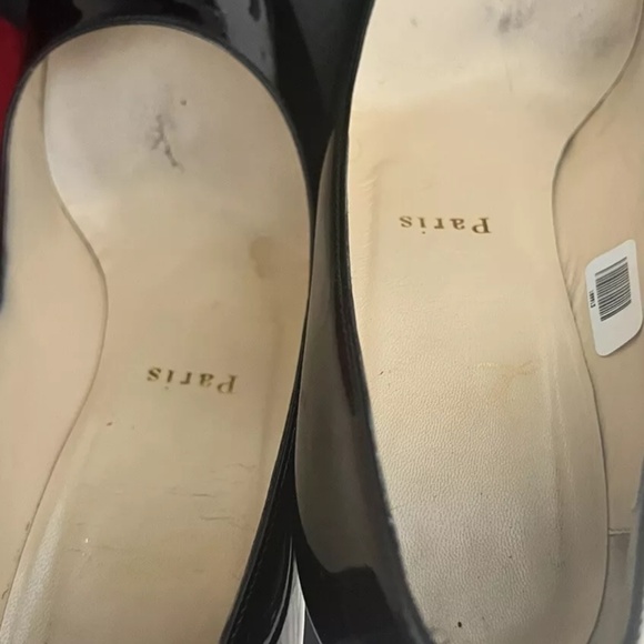 Christian Louboutin So Kate Round Toe Heels 37 Black Patent Leather Stiletto - Picture 7 of 11